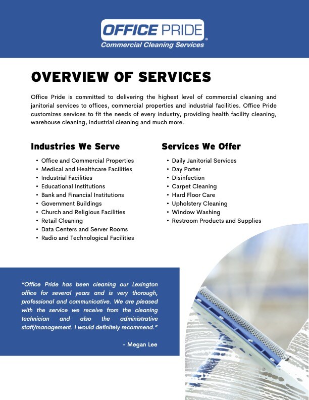 Office Pride Services PDF